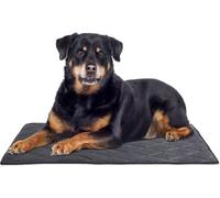 Générique Tapis Chien Indestructible - Tapis de Cage Anti-Mastication pour Mâcheurs Agressifs, Durable et Lavable en Machine, Résistant aux Pipi, Tapis de Niche et ChenilBlack,71 * 104cm