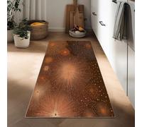 Générique Tapis Couloir 50 x 140 cm, Coureur Cuisine Fleurs Rayures À Pois Tapis de Passage à Poil Court Entrée Doux Lavable en Machine, Antidérapant, Design Rétro pour Salon, Couloir, Buanderie