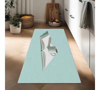 Générique Tapis Couloir Antidérapant 60 x 120 cm, Tapis de Cuisine Minimalisme Poil Court Doux Lavable en Machine Carnet Tasse À Café pour Salon Couloir Entrée Buanderie Descente de Lit