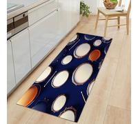 Générique Tapis Couloir Long 60 x 150 cm, Tapis Passage Poil Ras Réalisme - Lavable en Machine Coureur de Cuisine Musique Batterie Antidérapant Coureur D'entrée Descente de Lit Chambre