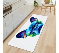 Générique Tapis Couloir Long Doux Antidérapant 50 x 140 cm, Lavable Tapis Cuisine Long Minimalisme - Coureur de Passage Long Polygones Animaux Chiens Portraits pour Cuisine Couloir Passage Chambre