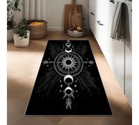 Générique Tapis Couloir Long Doux antidérapant 60 x 120 cm Style Fantastique, Lavable Tapis Cuisine Long Univers Corps célestes étoiles Lune - Coureur de Passage pour Cuisine Couloir Passage Chambre