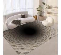 Générique Tapis Cuisine 100x150 cm Imitation Cachemire Lavable Grotte Motif Motifs Briques Motifs 3D Antidérapant Nettoyage Facile à la Machine ou à la Main Idéal pour Entrée Studio Côté Lit Q-210