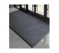 Générique Tapis d’Entrée Professionnel, Paillasson Intérieur Antidérapant | Polypropylène Absorbant Anti-Saleté pour Hôtel, Bureau, Magasin et Zones Très Fréquentées(Grey,60x120cm)