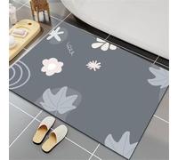 Générique Tapis de Bain 100x160cm Super Absorbant, Antidérapant, Lavable en Microfibre à Séchage Rapide pour Douche et Salle de Bain Decor 5-1083
