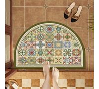 Générique Tapis de Bain 140x200cm Super Absorbant, Antidérapant, Lavable en Microfibre à Séchage Rapide pour Douche et Salle de Bain Vintage 5-150