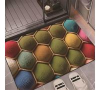 Générique Tapis de Bain 60x90cm Super Absorbant, Antidérapant, Lavable en Microfibre à Séchage Rapide pour Douche et Salle de Bain Colorful 5-1191