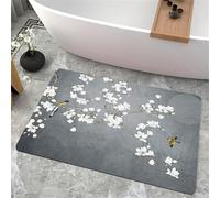 Générique Tapis de Bain 70x120cm Super Absorbant, Antidérapant, Lavable en Microfibre à Séchage Rapide pour Douche et Salle de Bain Tree 5-351