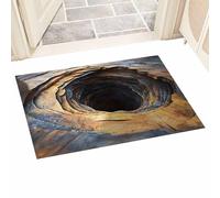 Générique Tapis de Bain,Abstrait Antidérapant Absorbant,Tapis D'Entrée À Illusion De Trou 3D | pour Réunion Familiale Cadeau De Maison Anniversaire Chambre Bureau Porte D'Entrée Côté Canapé Dortoir