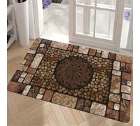 Générique Tapis de Bain Diatomite Séchage Rapide, Tapis Salle de Bain Super Absorbant Antidérapant, Tapis de Douche Doux Lavable en Machine pour Baignoire et WC Dark 80x150cm 3-173