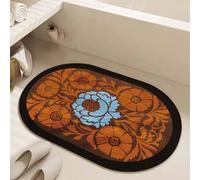 Générique Tapis de Bain Diatomite Séchage Rapide, Tapis Salle de Bain Super Absorbant Antidérapant, Tapis de Douche Doux Lavable en Machine pour Baignoire et WC Natural 40x60cm 3-1185