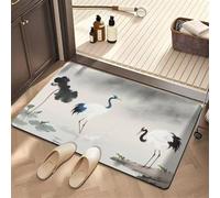 Générique Tapis de Bain Diatomite Séchage Rapide, Tapis Salle de Bain Super Absorbant Antidérapant, Tapis de Douche Doux Lavable en Machine pour Baignoire et WC Animal 80x120cm 3-193