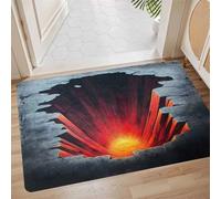 Générique Tapis de Bain Diatomite Séchage Rapide, Tapis Salle de Bain Super Absorbant Antidérapant, Tapis de Douche Doux Lavable en Machine pour Baignoire et WC Vibrant 50x80cm 3-459