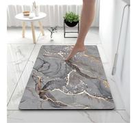 Générique Tapis de Bain Diatomite Séchage Rapide, Tapis Salle de Bain Super Absorbant Antidérapant, Tapis de Douche Doux Lavable en Machine pour Baignoire et WC Stone 60x90cm 3-709