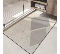 Générique Tapis de Bain Diatomite Séchage Rapide, Tapis Salle de Bain Super Absorbant Antidérapant, Tapis de Douche Doux Lavable en Machine pour Baignoire et WC Grey 60x90cm 3-995