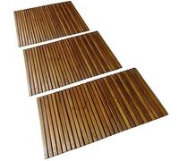 Générique Tapis de Bain en Acacia 3 pcs,Maison & Jardin,Accessoires de Salle de Bain,Tapis de Bain & Fonds de Baignoire,Brun,6 KG,271769