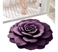 Générique Tapis De Bain en Diatomite - Sol Absorbant Anti-Dérapant | Motif Réaliste Antidérapant 40x40 cm Séchage Rapide pour Douche et WC