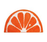 Générique Tapis De Bain Orange, avec Un Motif Citron, 40 X 60 Cm, Tapis De Bain Doux Demi-Citron, Täpis De Fruits, Täpis De Porte De Bienvenue, Très Absorbante, pour Chambre À Coucher, Salle D