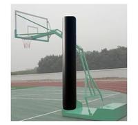 Générique Tapis De Basket-Ball,Protection Anti-Collision Cylindrique,Hauteur 180 Cm,Patch Souple,for Jardin d'enfants,Parc D'attractions(Black,Dia 22cm)