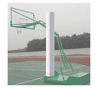 Générique Tapis De Basket-Ball,Protection Anti-Collision Cylindrique,Hauteur 180 Cm,Patch Souple,for Jardin d'enfants,Parc D'attractions(White,Dia 22cm)