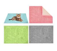 Générique Tapis de Cage Hamster,Lot de 4 Tapis Doux absorbants réutilisables,Alèses absorbantes pour Lapins - pour Furet hérisson Habitat intérieur Parc de Jeu enclos Rongeur