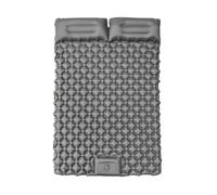 Générique Tapis de Camping Gonflable Double Couche Ultra léger 190x120cm Tapis de Camping Auto - Gonflable Coussin d'air Portable étanche Compact 33x17cm pour Camping, Plage, Tente (Gris foncé)
