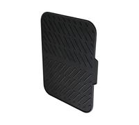 Générique Tapis de comptoir en Silicone résistant à la température, Black | Fonction de vidange rapide avec conception inclinée et canaux inclinés pour diriger l ' eau dans l ' évier et protéger