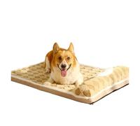 Génerique Tapis de Couchage Amovible et Lavable for Chien, Matelas de chenil, Fournitures for Animaux de Compagnie for Grands Chiens,for All Seasons Use(Coffee,M)
