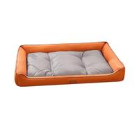 Génerique Tapis de Couchage Doux et imperméable en Tissu Oxford for Animaux de Compagnie, lit d'hiver for Chiens et Chats de Petite, Moyenne et Grande Taille,for All Seasons Use(Orange,90x57x14cm)
