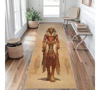 Générique Tapis de Couloir 50x80 cm Mythologie Égyptienne, Pharaon Imprimé, Antidérapant et Lavable, Tapis Long pour Cuisine Couloir Salon