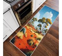 Générique Tapis de Couloir Antidérapant 50x150cm Arbre Plante, Tapis Couloir Long Paysage Désertique, Lavable Doux Poil Ras pour Passage, Chambre, Cuisine, Entrée Interieur, Terre Cuite J8p171F