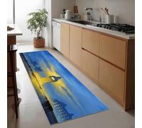Générique Tapis de Couloir Lavable 40 x 120 cm Paysage Naturel, Tapis Couloir Doux Londres big Ben Nuage - Moquette Passage pour entrée Cuisine Chambre à Coucher launtry d'ailleurs buanderie