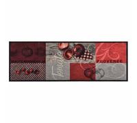 Générique Tapis de Cuisine Lavable Tomates 60x300 cm Rectangulaire | Base latex dérapante, tissu velours doux, absorbant, enroulable, couloir, bureau, foyer
