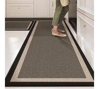 Générique Tapis de Cuisine, Tapis résistant à l'huile, Tapis de Sol antidérapant de 7 mm d'épaisseur for Devant d'évier et buanderie, Noir Anthracite(Light Gray,40x60cm)