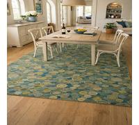 Générique Tapis de décoration,Abstrait Bleu, Jaune, Vert, Beige, 80 x 120 cm, Tapis de Couloir Salon Chambre Cuisine Balcon, Paillasson Entree, Runners for Hallway