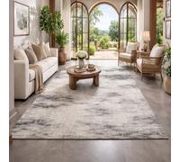 Générique Tapis de décoration,Abstrait Gris, Blanc, 70 x 120 cm, Tapis pour Salon Descente de lit Chambre, Couloir Halls D'EntréE, Cuisines, Buanderies