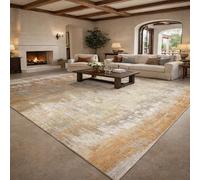 Générique Tapis de décoration,Abstrait Moderne Brun Beige Gris Jaune Jaune, 80 x 120 cm, Tapis de Couloir Salon Chambre Cuisine Balcon, Paillasson Entree, Runners for Hallway