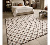 Générique Tapis de décoration,Géométrique Oriental Beige, Blanc, Marron, Rouge, Bleu, 70 x 100 cm, Tapis d'entrée d'intérieur Couloir, Salon, Chambre à Coucher, Canapé, Hallway Carpets