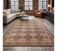 Générique Tapis de décoration,Oriental Marron, Beige, 70 x 100 cm, Tapis d'entrée d'intérieur Couloir, Salon, Chambre à Coucher, Canapé, Hallway Carpets