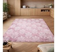 Générique Tapis de décoration,Rose Oriental, Blanc, 70 x 120 cm, Tapis pour Salon Descente de lit Chambre, Couloir Halls D'EntréE, Cuisines, Buanderies