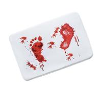 Générique Tapis de décoration Sanglant d'halloween, Tapis de Douche de Sang | avec antidérapant Pour Halloween décor salle de bain douche