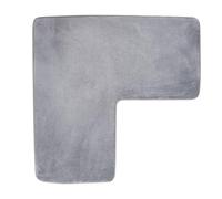 Générique Tapis De Douche d'angle - Polaire Corail | Sortie De Bain en L | Carpette Antidérapante Moelleuse pour Salle De Lavage Ou