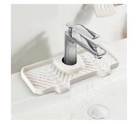 Générique Tapis de Drainage surélevé for Robinet, Plateau de déviation for évier empêchant l'accumulation d'eau, Tapis de Drainage for Salle de Bain et Cuisine(Natural)