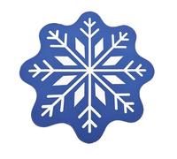 Générique Tapis de en Forme de Flocon de Neige, Tapis de Bain décoratif et Fonctionnel de Noël avec Une capacité d ' Absorption d ' Eau élevée et Un Tapis Absorbant antidérapant pour Salle de Bain