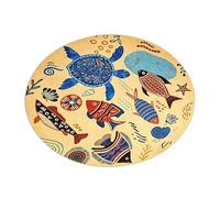 Générique Tapis De Jeu - Coussin en Velours Doux Portatif,Tapis De Jeu Rond | pour Un Usage intérieur, Chambre Enfant, Salon, Maison, sur Le Sol, activités ludiques, étude et Lecture