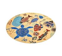 Générique Tapis De Jeu Enfant | Carpette Douce, Portable en Velours - Tapis de Jeu Rond,pour Un Usage intérieur, Chambre Enfant, Salon, Maison, sur Le Sol, activités ludiques, étude et Lecture