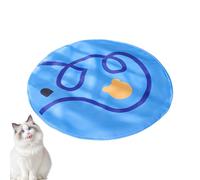 Générique Tapis De Jouet pour Chat - Tapiis Jeu Interactif avec Balle Mobile | Tapiss Dee Jeeu Chatt Pourr Intérieur Entraînement, 1 Pièce, Jouett Poour Et Chats, Gris, Pliable Portable, Intériieur