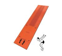 Générique Tapis de Longue Saut en Caoutchouc antidérapant, Tapis de Corde à Sauter amortissant 4mm, Tapis de Mesure de Saut pour l’école, épreuves de Condition Physique(Orange,250x90 cm)