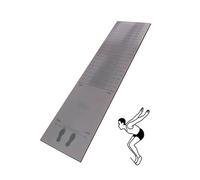 Générique Tapis de Longue Saut en Caoutchouc antidérapant, Tapis de Corde à Sauter amortissant 4mm, Tapis de Mesure de Saut pour l’école, épreuves de Condition Physique(Grey,310x90 cm)