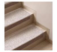 Générique Tapis de marches en Laine antidérapant pour marches en Bois, Protections d'escalier Autocollantes pour l'intérieur, Doux et Confortable, lavables et adaptés aux Animaux de Compagnie.